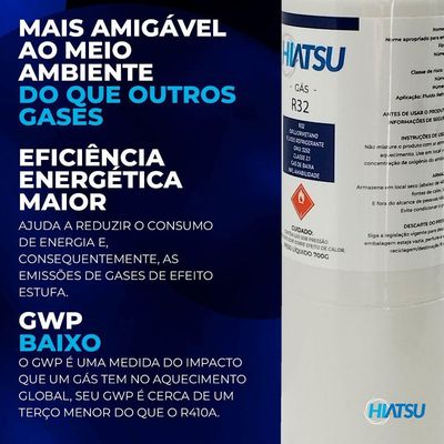 Gás Refrigerante R32 Latinha 700g - Hiatsu único