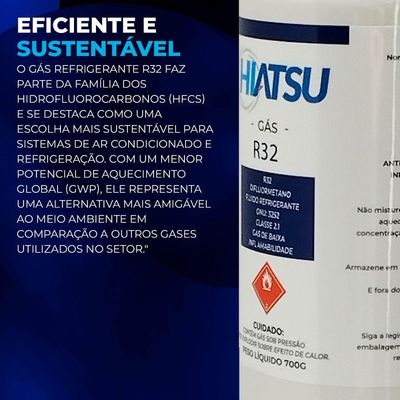 Gás Refrigerante R32 Latinha 700g - Hiatsu único