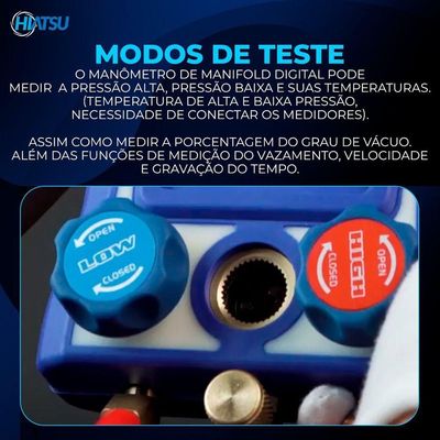 Manifold Digital Profissional 2 Vias Hiatsu Wk-6889-l