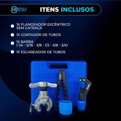Kit Flangeador Excêntrico Com Limitador Sem Catraca Hiatsu Ct-806a-l
