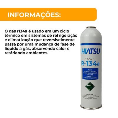 Gás Refrigerante R134a Hiatsu 1 Unidade