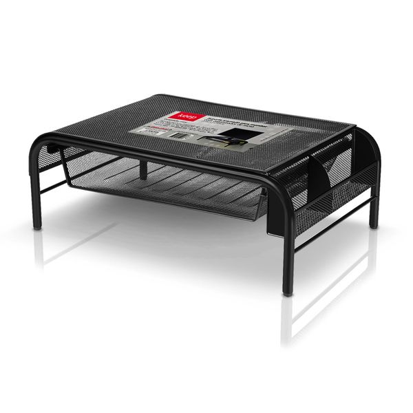 Combo Keep - Suporte Para Monitor C/ Organizador de Mesa, Porta Lápis Aramado e Cesto P/ Lixo 12L - EI044K EI044K