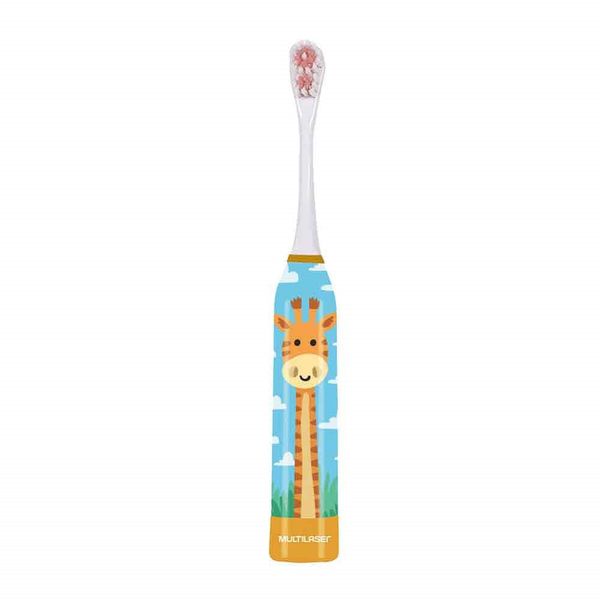 Escova Dental Elétrica Infantil - Kids Health Pro - Girafa - Multilaser Saúde - HC082 HC082