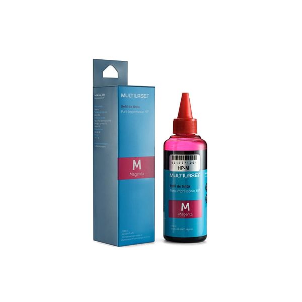 Refil De Tinta Para Impressoras Hp 100 Ml Cor Magenta- RF003 RF003