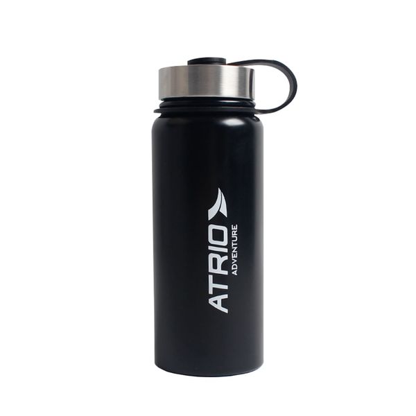 Garrafa Térmica Adventure 600ml Preto Atrio - ES317 ES317 Garrafa Térmica Adventure 600ml Preto Atrio - ES317 ES317