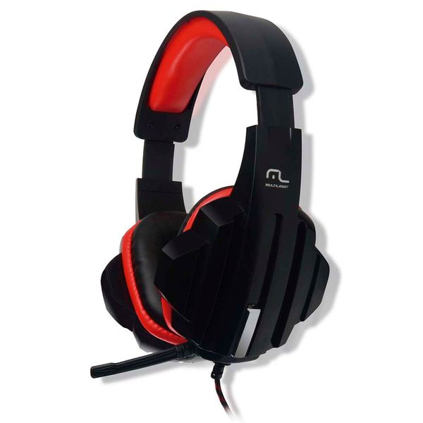 Headset Gamer Multilaser P2 Preto/Vermelho - PH120 PH120