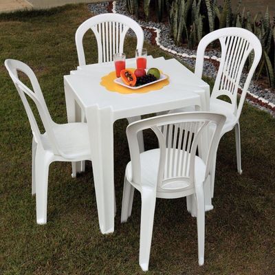 Mesa Tramontina Tambau Em Polipropileno Branco