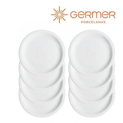 Kit 20 Pratos De Mesa Porcelana Iguaçu Almoço Jantar Germer
