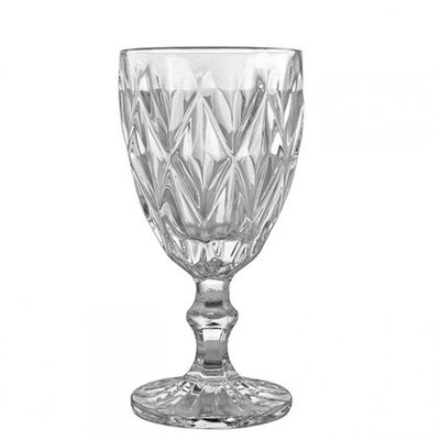 Jogo De 24 Taças Para Agua Clear Vitral Verre - Mimo Style