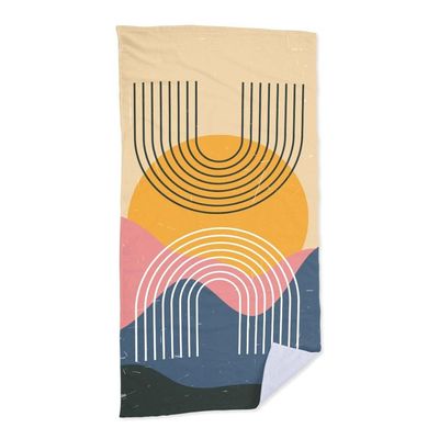 Toalha De Praia Sun Summer Abstract