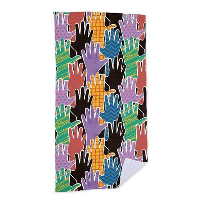 Toalha De Praia - Hands  criativas e clássicas