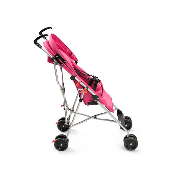 Combo Baby - Carrinho Guarda-Chuva Way 6+M-15kgs Rosa, Mosquiteiro Para Carrinho De Bebê e Bolsa Maternidade Cinza - BB508K BB508K