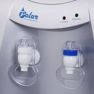Bebedouro Eletronico Polar Prata - Natural E Gelada Cor Prateado 220V