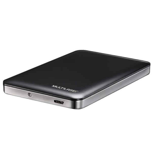 Case Externo Para Hd 2.5 Pol. Multilaser Preto E Prata Usb - GA115 GA115 Case Externo Para Hd 2.5 Pol. Multilaser Preto E Prata Usb - GA115 GA115