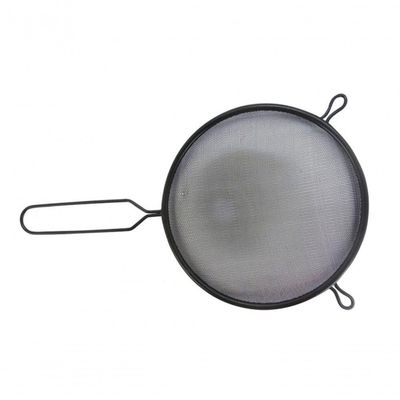 Peneira De Cozinha Fina Coador Inox Black 18 Cm - Mimo