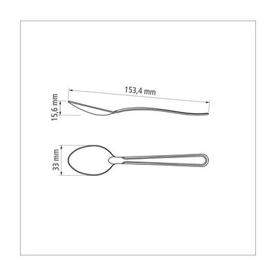 Kit 3 Colher Para Sobremesa Inox Buzios Tramontina