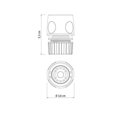 Kit 12 Engate Rapido Tramontina Plastico Mangueiras 1-2"