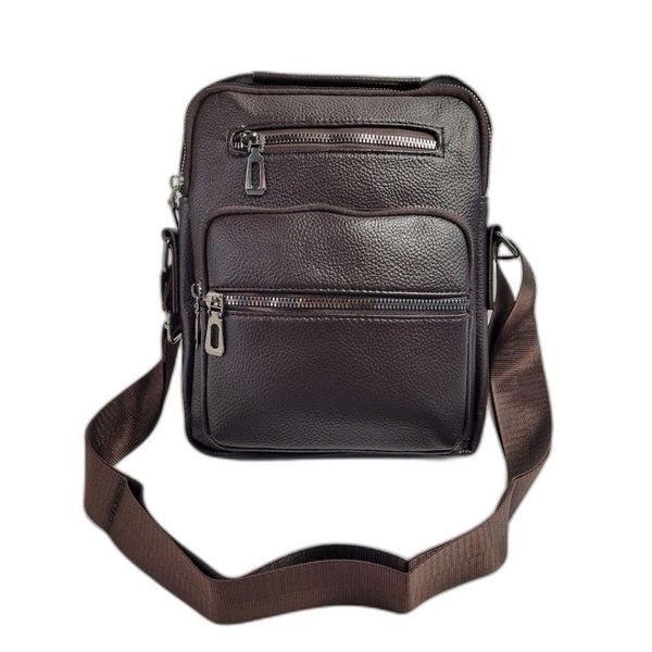Bolsa De Ombro Shoulder Bag Crossbody Transversal Carteiro Pochete Unissex marrom