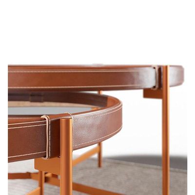 Kit Mesa De Centro Aqua Com Espelho Cobre - Imcal