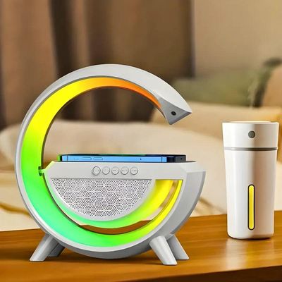 Luminária Inteligente Com Caixa De Som E Carregador Indução