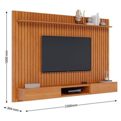 Painel Para Tv Home Suspenso Ripado Loft 2.2 Nature - Imcal