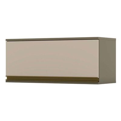 Armário Aéreo Connect 1 Porta Basculante 80 Cm Duna Cristal - Henn