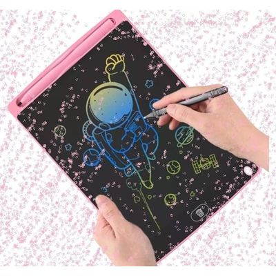 Lousa Mágica Digital LCD ROSA Infantil 12 Polegadas - LUATEK