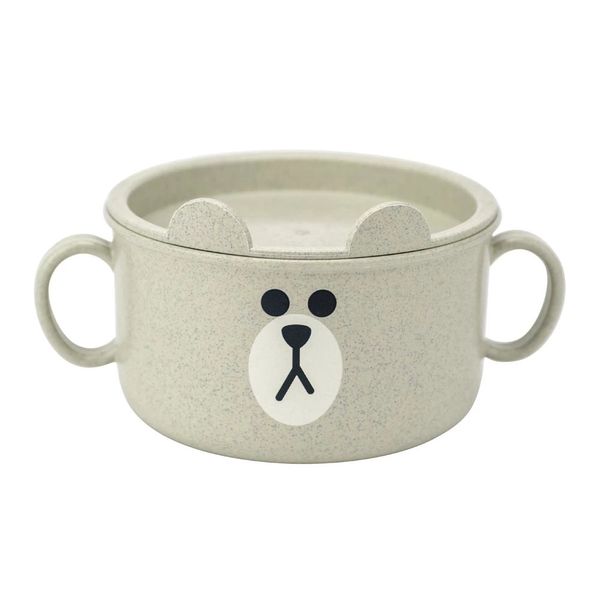 Tigela Le Baby com Tampa 500ml Bege