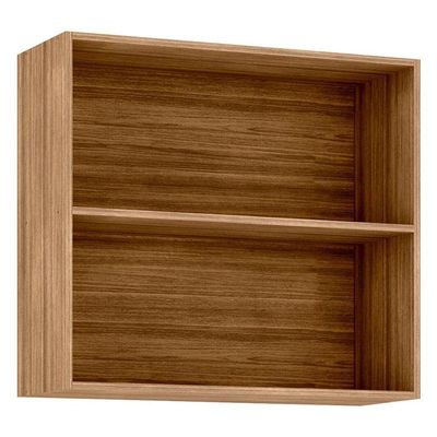 Armário Aéreo Viv Aluminum 2 Portas Basculantes 80 Cm Freijó Vanilla - Kits Paraná