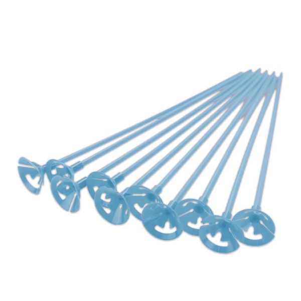 Suporte Para Balão Klf Festas 33cm com 10 Unidades Azul celeste