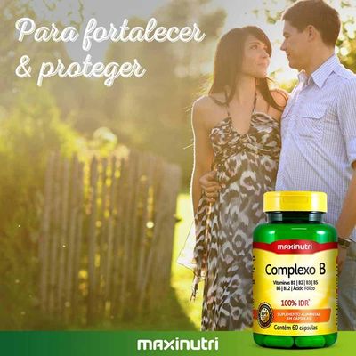 Kit 03 Complexo B Vitaminas100% Idr Maxinutri 60 Capsulas