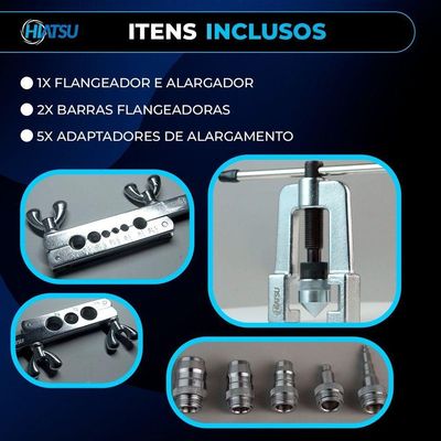 Kit Flangeador De Tubos Com Alargador 3-16 - 3-4 Ct-275 Hiatsu