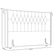 Cabeceira Cama Box King 195cm Estofada Meora P05 Linho Creme