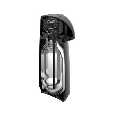 Garrafa Térmica Tramontina Exata Em Plástico Preto Com Ampola De Vidro 1 L