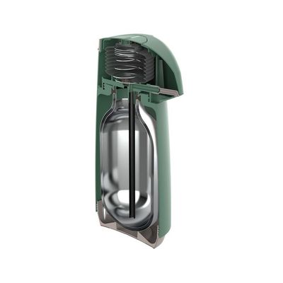 Garrafa Térmica Tramontina Exata Em Plástico Verde Com Ampola De Vidro 1 L