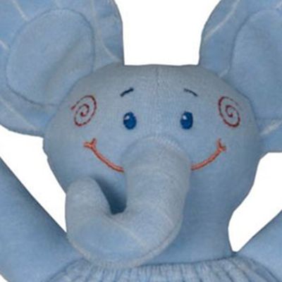 Porta Chupeta Elefantinho - Azul - Antialérgico - 23 cm - CAS Brinquedos