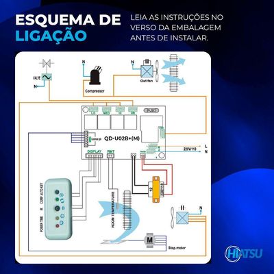 Placa Universal Para Ar Condicionado On/off Convencional 220v Hiatsu único