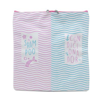 Nécessaire Le com Compartimento para Shampoo e Condicionador 25x24cm