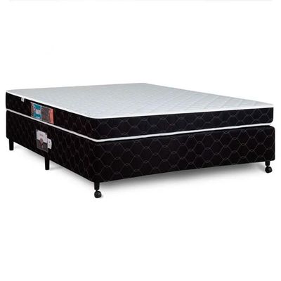 Cama Box + Colchão Castor Casal Montblanc Double Face