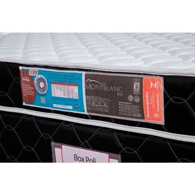 Cama Box + Colchão Castor Casal Montblanc Double Face