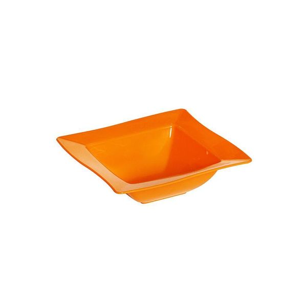 Saladeira Moove Quadrada 800ml Laranja Em Polipropileno Linha Tropical Vem