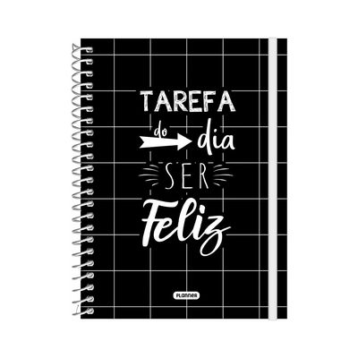 Agenda Planner Jandaia Espiral Capa Dura Le Estampada Feminina 160 Folhas Modelo 1