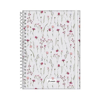 Agenda Planner Jandaia Espiral Capa Dura Le Estampada Feminina 160 Folhas Modelo 3