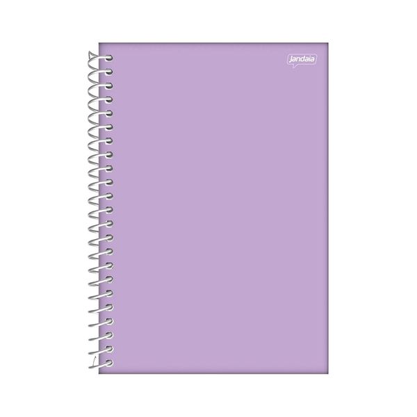Caderno Jandaia Espiral Capa Dura 1/4 Le Candy Pastel Collors 96 Folhas Lilás