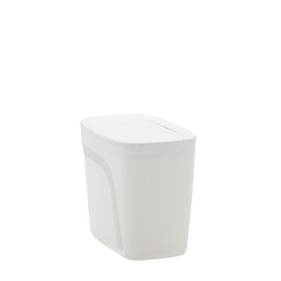 Lixeira Tramontina Compact Em Polipropileno Branco Com Tampa Basculante 6,5 L
