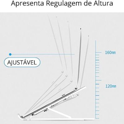 Suporte Notebook Ajustável Ergonômico Dobrável PLÁSTICO