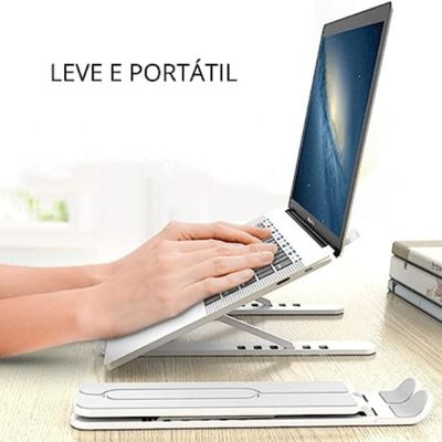 Suporte Notebook Ajustável Ergonômico Dobrável PLÁSTICO