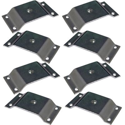 Kit 8 Chapinhas Chapa Elevada Fixação Pés Palito Rosca 5/16 Zincado G59