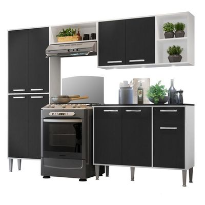 Cozinha Compacta C/ 3 Leds 4 Pçs Xangai Multimóveis V3415