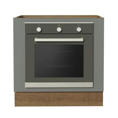 Balcão Forno Embutir 80x60cm Sem Tampo Rustic/cinza